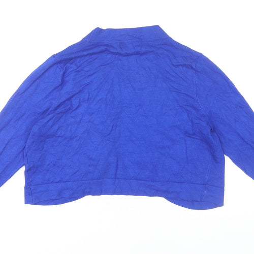 Debenhams Women's Blue Open Front Cardigan - Size 12