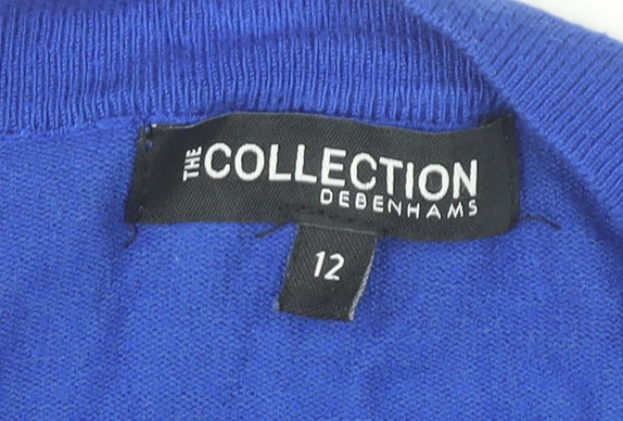 Debenhams Women's Blue Open Front Cardigan - Size 12