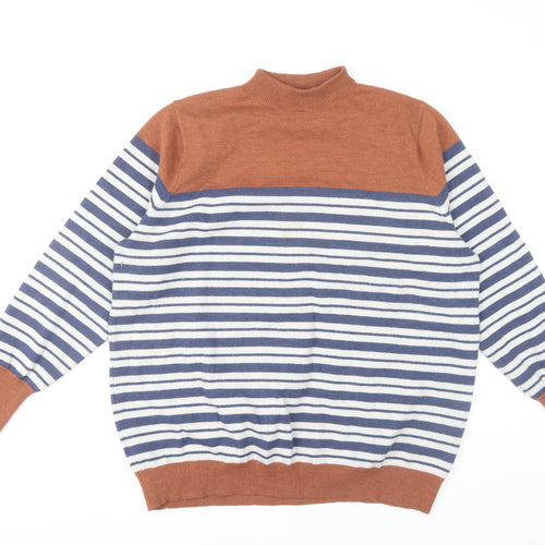 Julipa Women's Multicoloured Striped Pullover Jumper