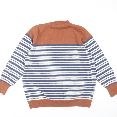 Julipa Women's Multicoloured Striped Pullover Jumper