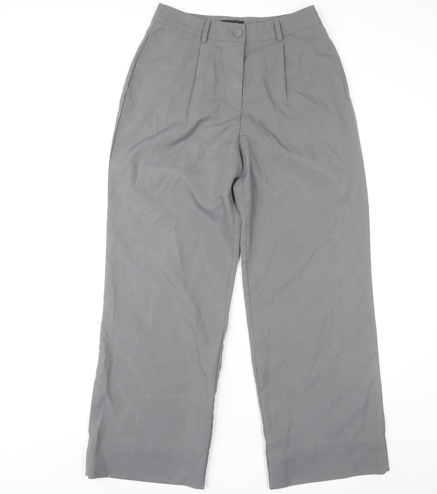 PrettyLittleThing Women's Grey Trousers, Size 8