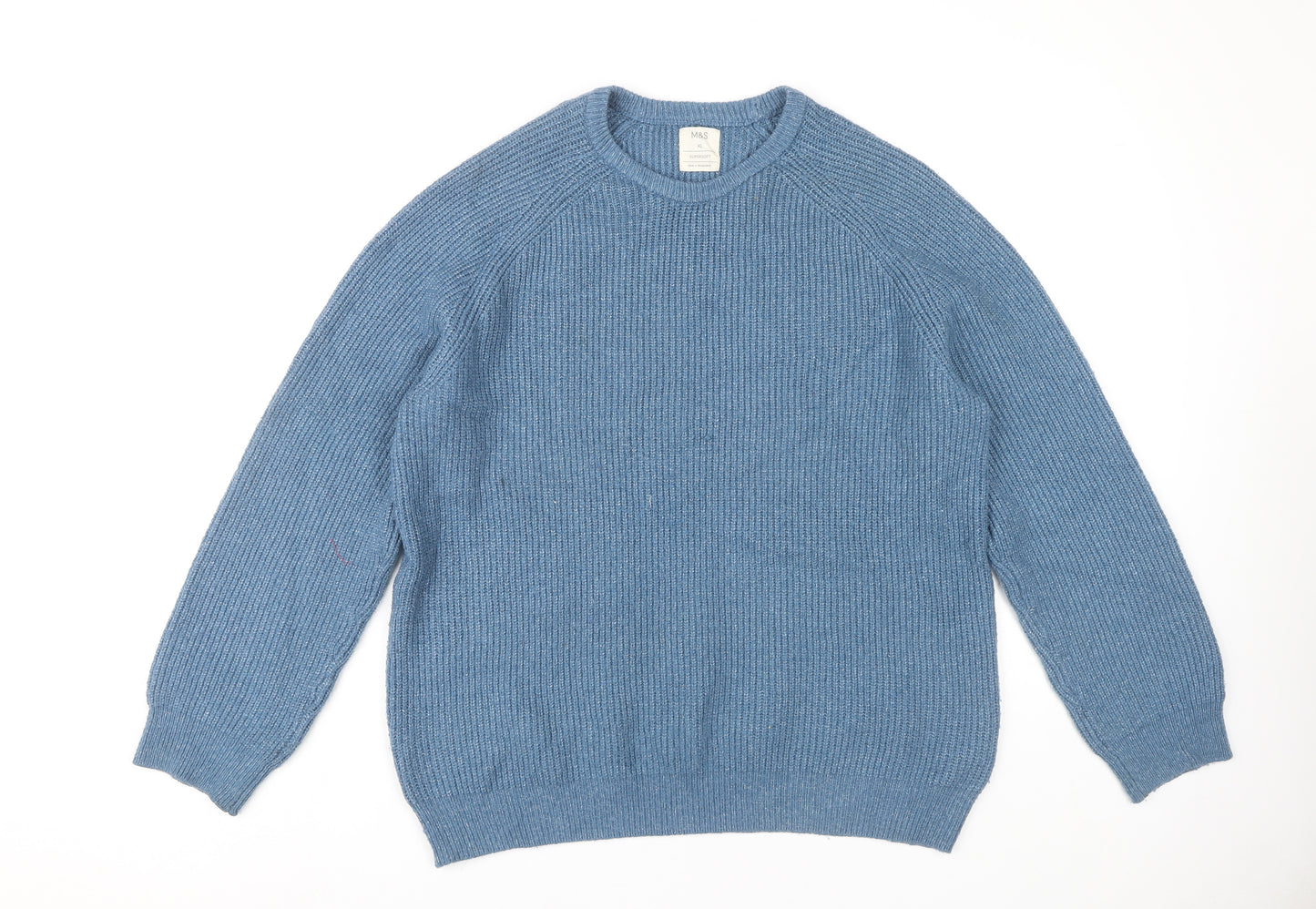 Marks and Spencer Blue Men's XL Knit Pullover Jumper