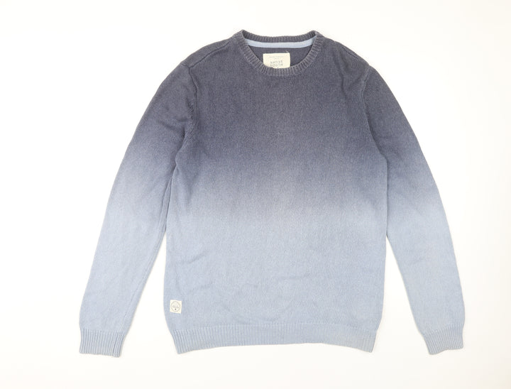 Native Youth Unisex Blue Pullover Jumper Size L