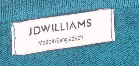 JD Williams Women's Blue Acrylic Pullover Jumper