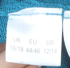 JD Williams Women's Blue Acrylic Pullover Jumper