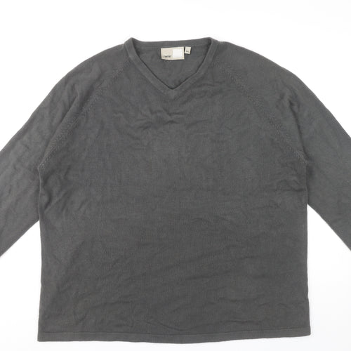 Zantos Men's Grey XL Acrylic Pullover Jumper