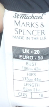 Marks and Spencer Black Sheath Dress in Size 20
