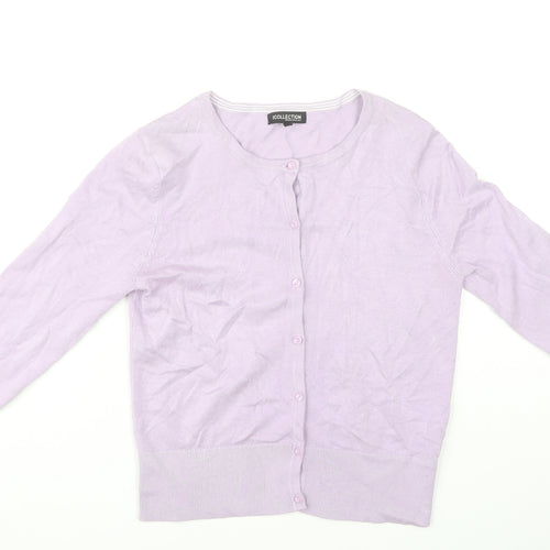 Debenhams Women's Purple Cardigan Size 12