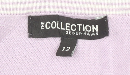 Debenhams Women's Purple Cardigan Size 12