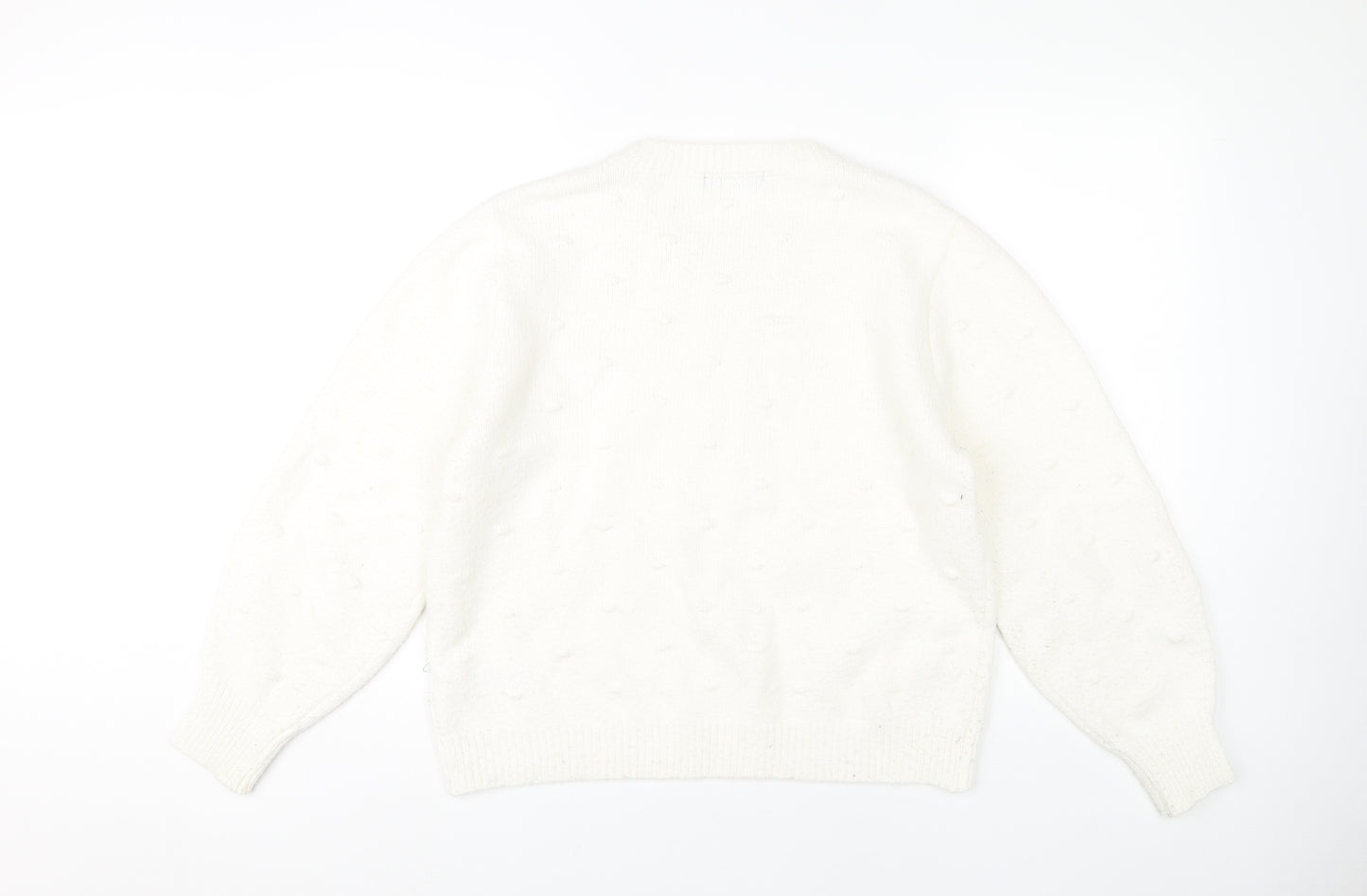 Marks and Spencer Women's White Pullover Jumper L