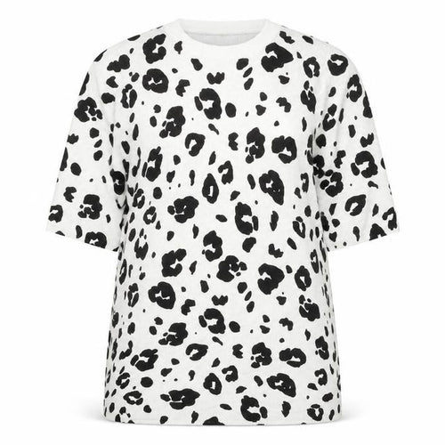 Marks and Spencer Women's M White Animal Print T-Shirt