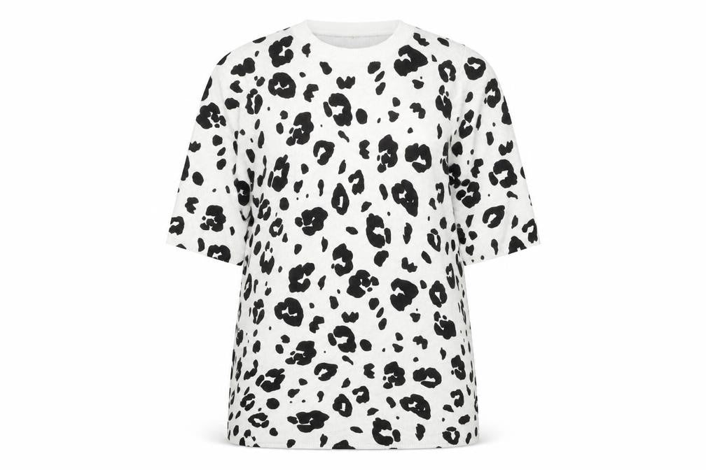 Marks and Spencer Women's M White Animal Print T-Shirt