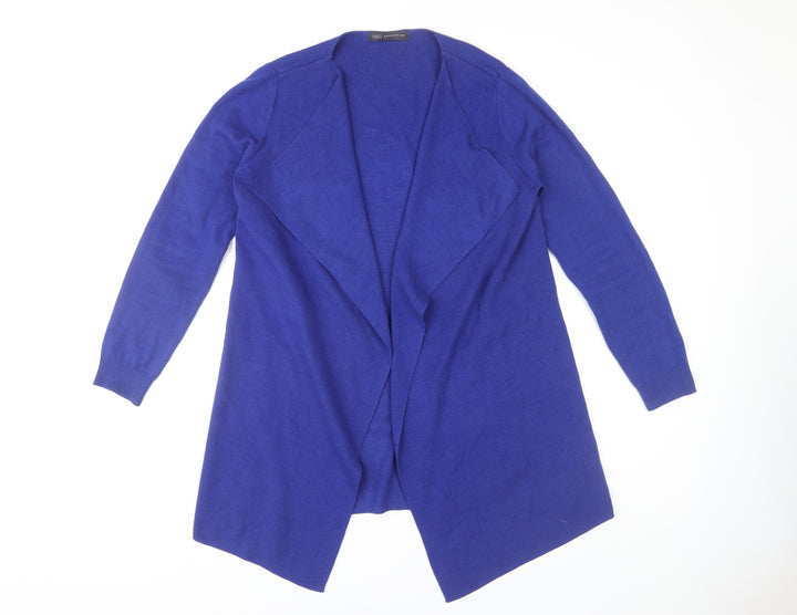 Marks & Spencer Women's Blue Open Front Cardigan M