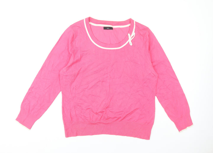 M&Co Women's Pink Pullover Jumper Size 20
