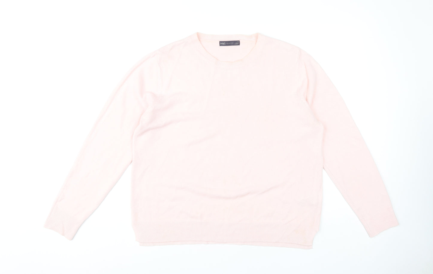 Marks and Spencer Women's Pink Pullover Jumper Size 18