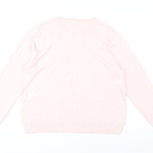 Marks and Spencer Women's Pink Pullover Jumper Size 18