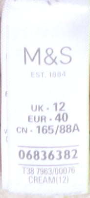 Marks and Spencer Women's Ivory Pullover Jumper Size 12