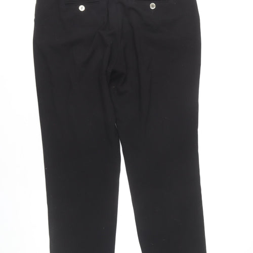 M&Co Women's Black Trousers Size 14, Regular Fit