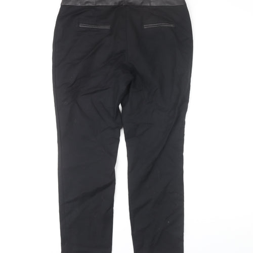Next Women's Black Straight-Leg Trousers Size 12