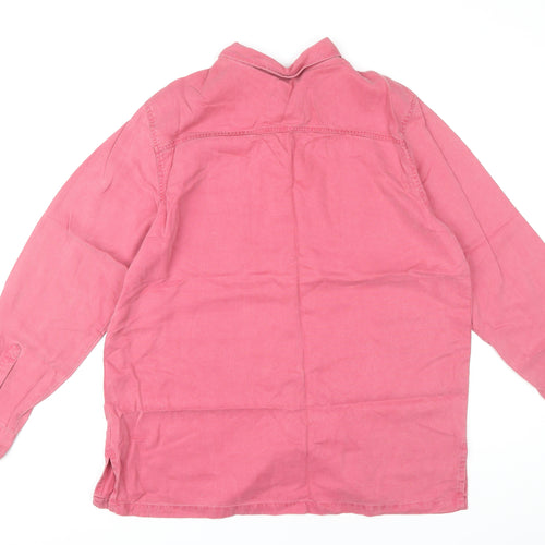 Marks and Spencer Women's Pink Button-Up Shirt UK 16