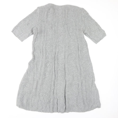 Per Una Women's Grey Jumper Dress Size 16
