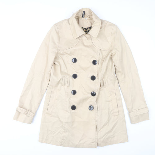 H&M Women's Beige Trench Coat Size 12