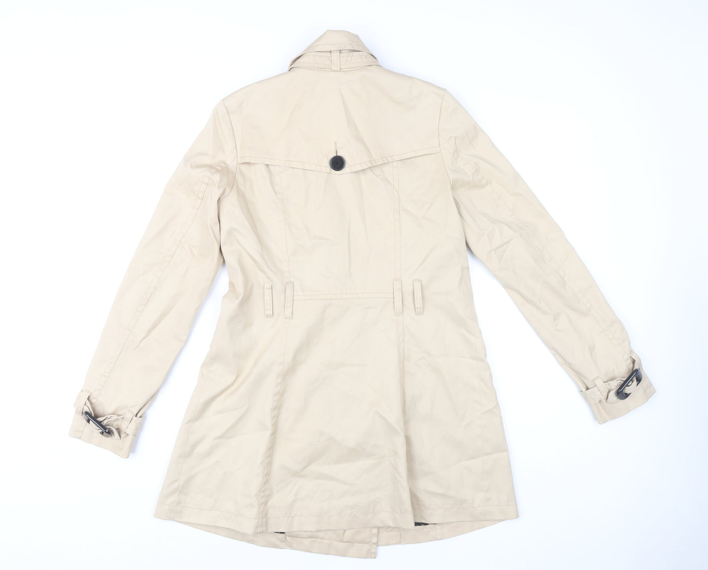 H&M Women's Beige Trench Coat Size 12