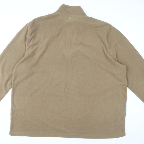 Mountain Warehouse Men's Beige 4XL Fleece Sweatshirt