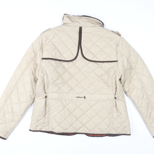 Tayberry Women's Beige Quilted Jacket XL