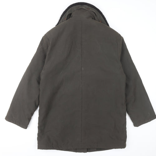 Berkertex Women's Green Mid-Length Coat Size 10-12