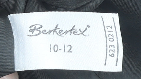 Berkertex Women's Green Mid-Length Coat Size 10-12