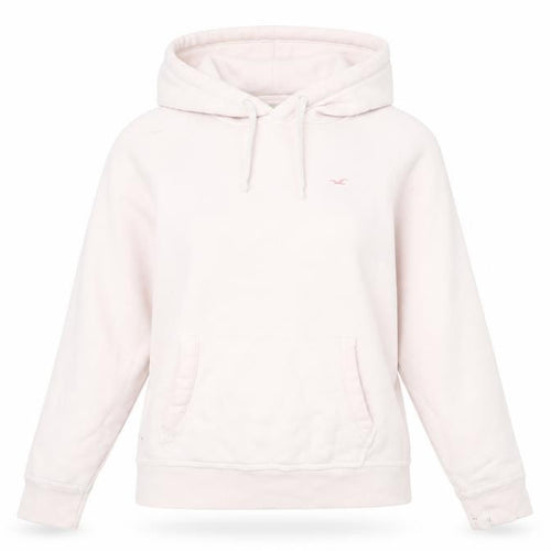 Hollister Women's Beige Hoodie M, 70% Cotton, 30% Polyester
