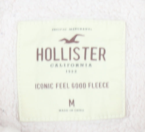 Hollister Women's Beige Hoodie M, 70% Cotton, 30% Polyester