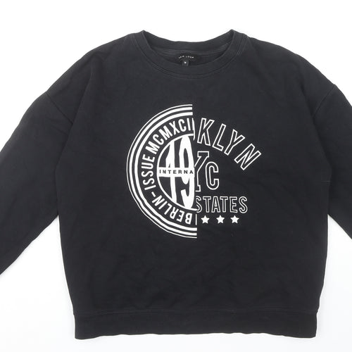 New Look Women's Black Pullover Sweatshirt Size 14