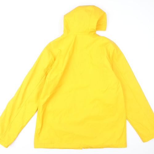 Rising Women's Yellow Rain Coat L Hooded Waterproof