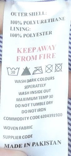 Rising Women's Yellow Rain Coat L Hooded Waterproof