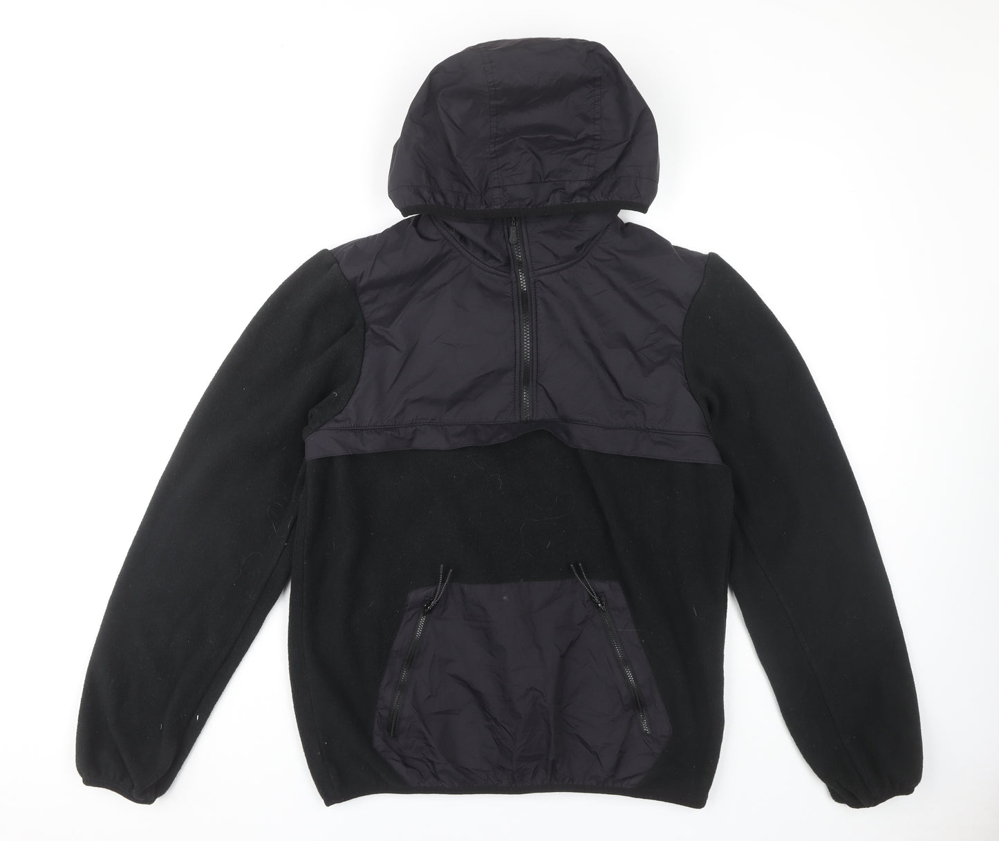 McKenzie Men's Black Anorak Jacket S Hooded Casual