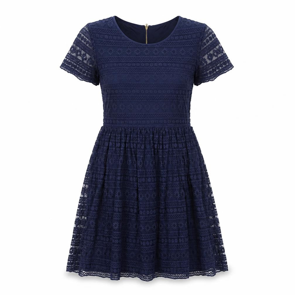 Oasis Women's Blue A-Line Dress, Size S, Casual Lace