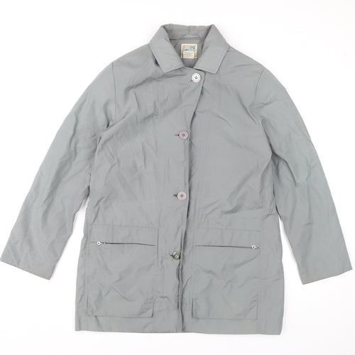 TravelSmith Women's Grey Overcoat, Size S