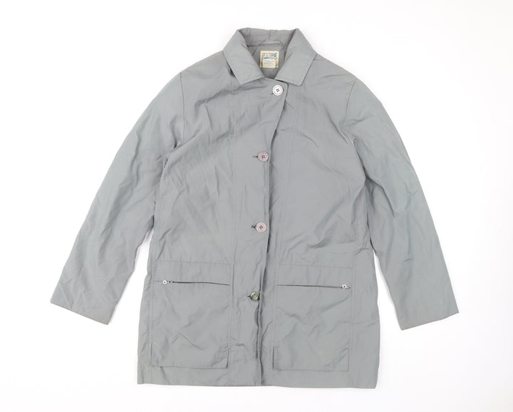 TravelSmith Women's Grey Overcoat, Size S