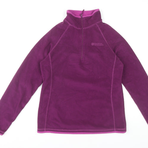 Mountain Warehouse Women's Purple Pullover Fleece Sweatshirt UK 10