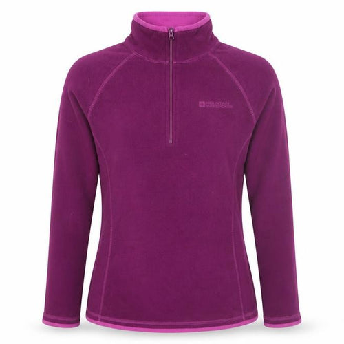 Mountain Warehouse Women's Purple Pullover Fleece Sweatshirt UK 10