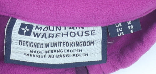 Mountain Warehouse Women's Purple Pullover Fleece Sweatshirt UK 10