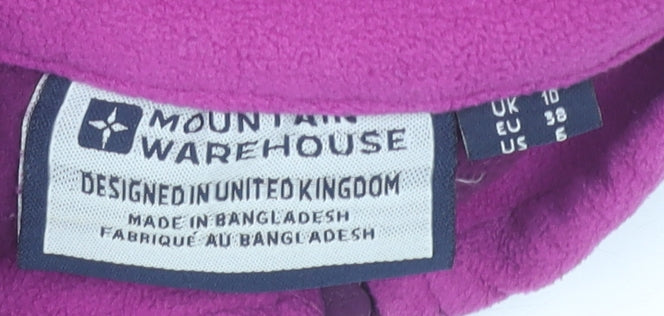 Mountain Warehouse Women's Purple Pullover Fleece Sweatshirt UK 10