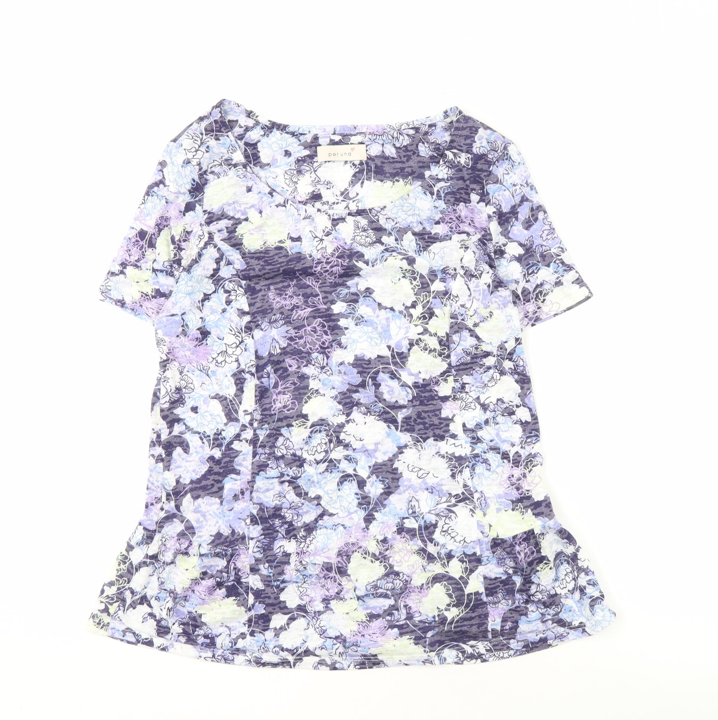 Marks and Spencer Women's Multicoloured Floral T-Shirt Size 12