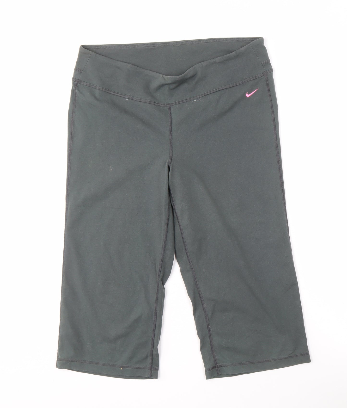 Nike Women's Black Cropped Trousers L for Gym & Training