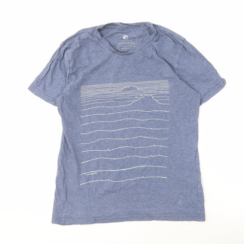 Our South Men's Blue Graphic Print T-Shirt S