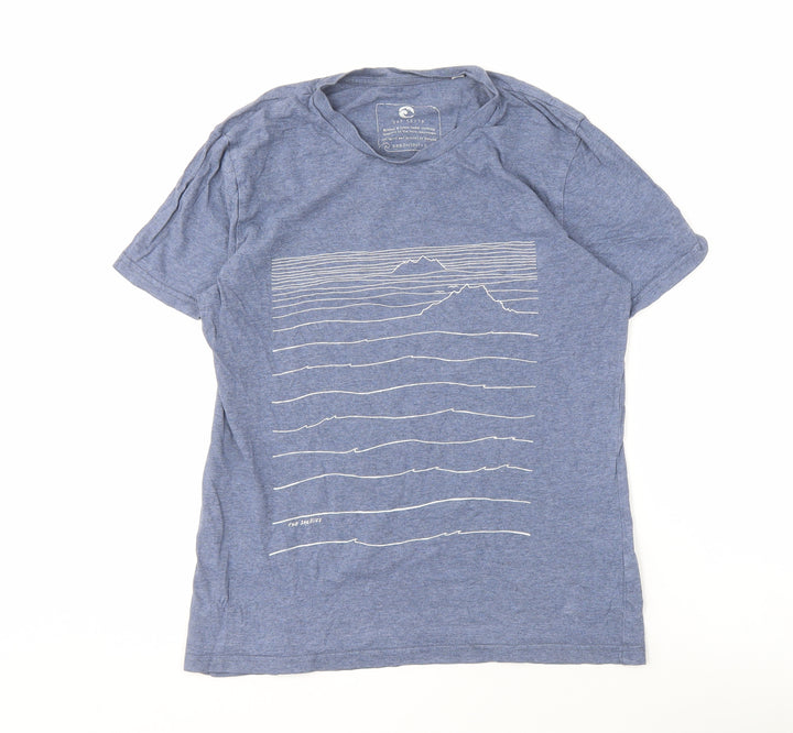 Our South Men's Blue Graphic Print T-Shirt S