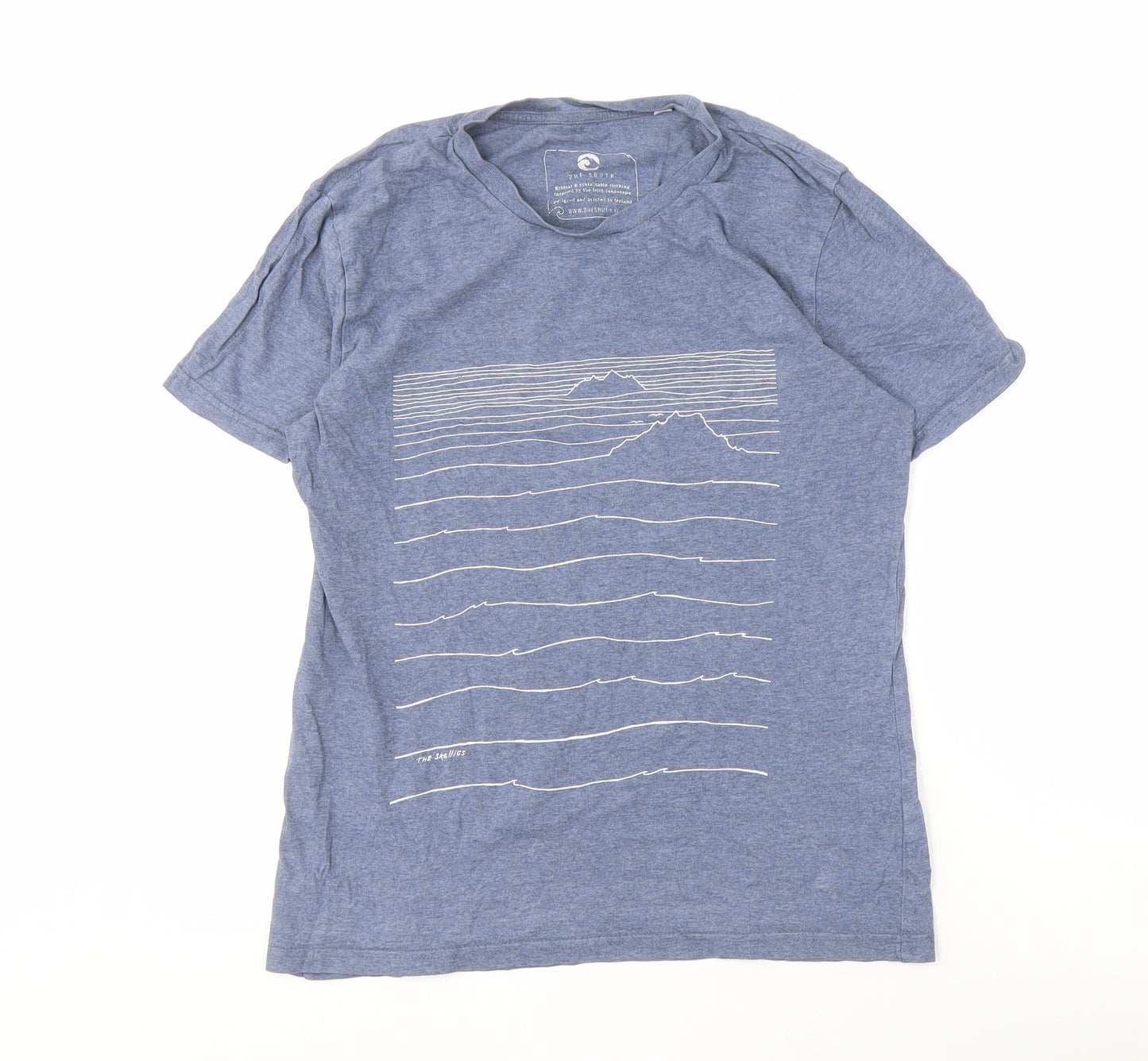 Our South Men's Blue Graphic Print T-Shirt S