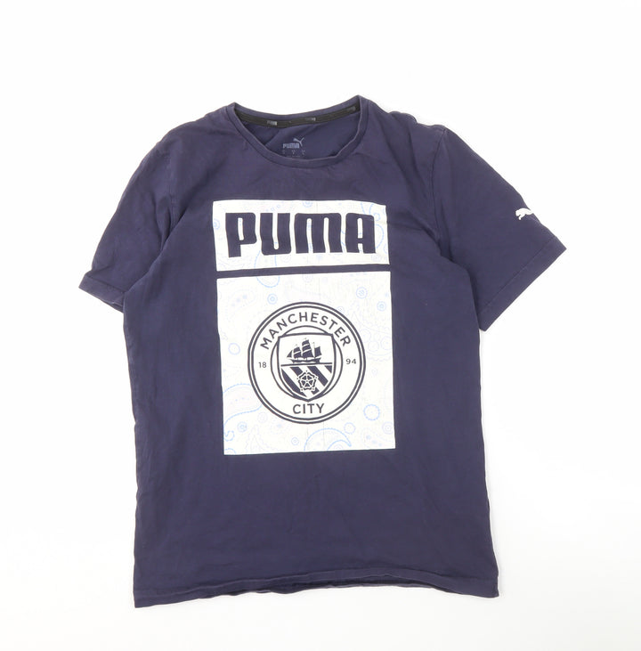 Puma Men’s Manchester City Blue T-Shirt S